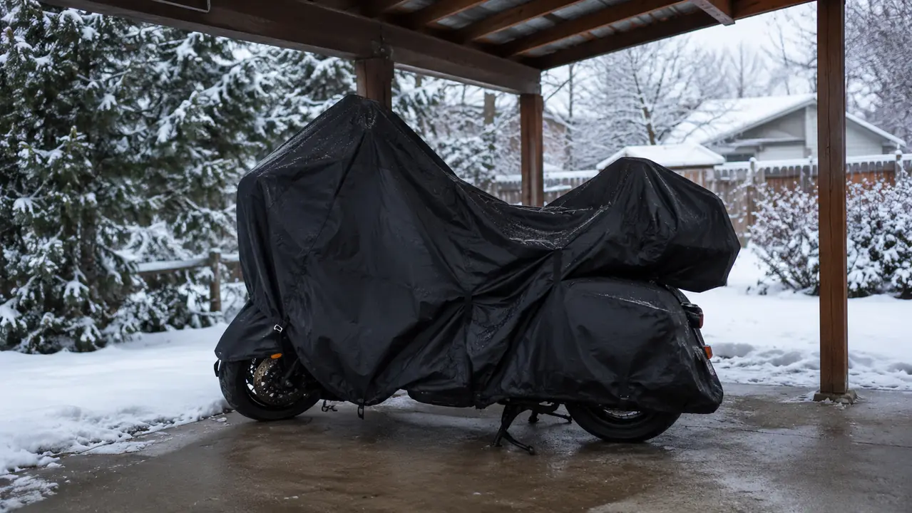 How to Store a Motorcycle Outside Through Winter Without Damage